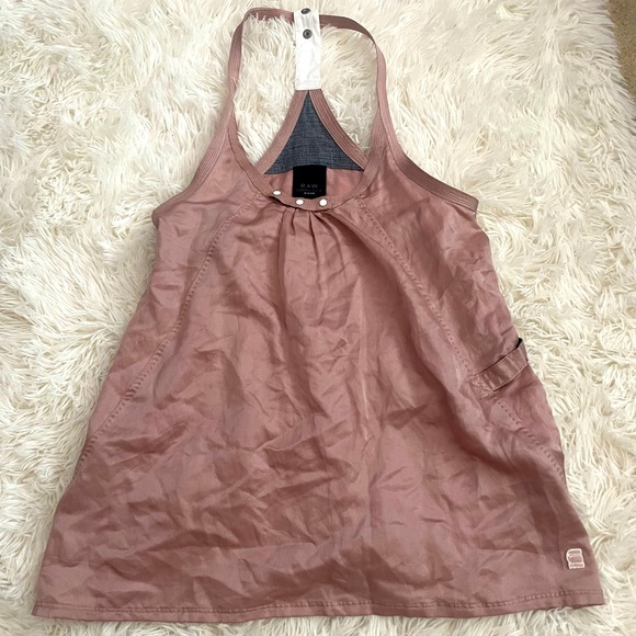 Unique dusty pink halter style top - Picture 1 of 11